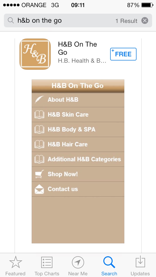 H&B On The Go is Now Available on IOS Devices!